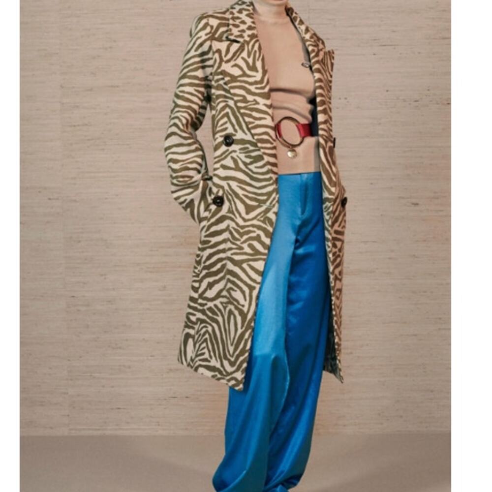 See by Chloé Zebra Green Coat - Picture 6 of 9